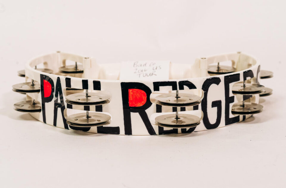Custom tambourine played by Paul Rodgers (Bad Company) on 2016 tours