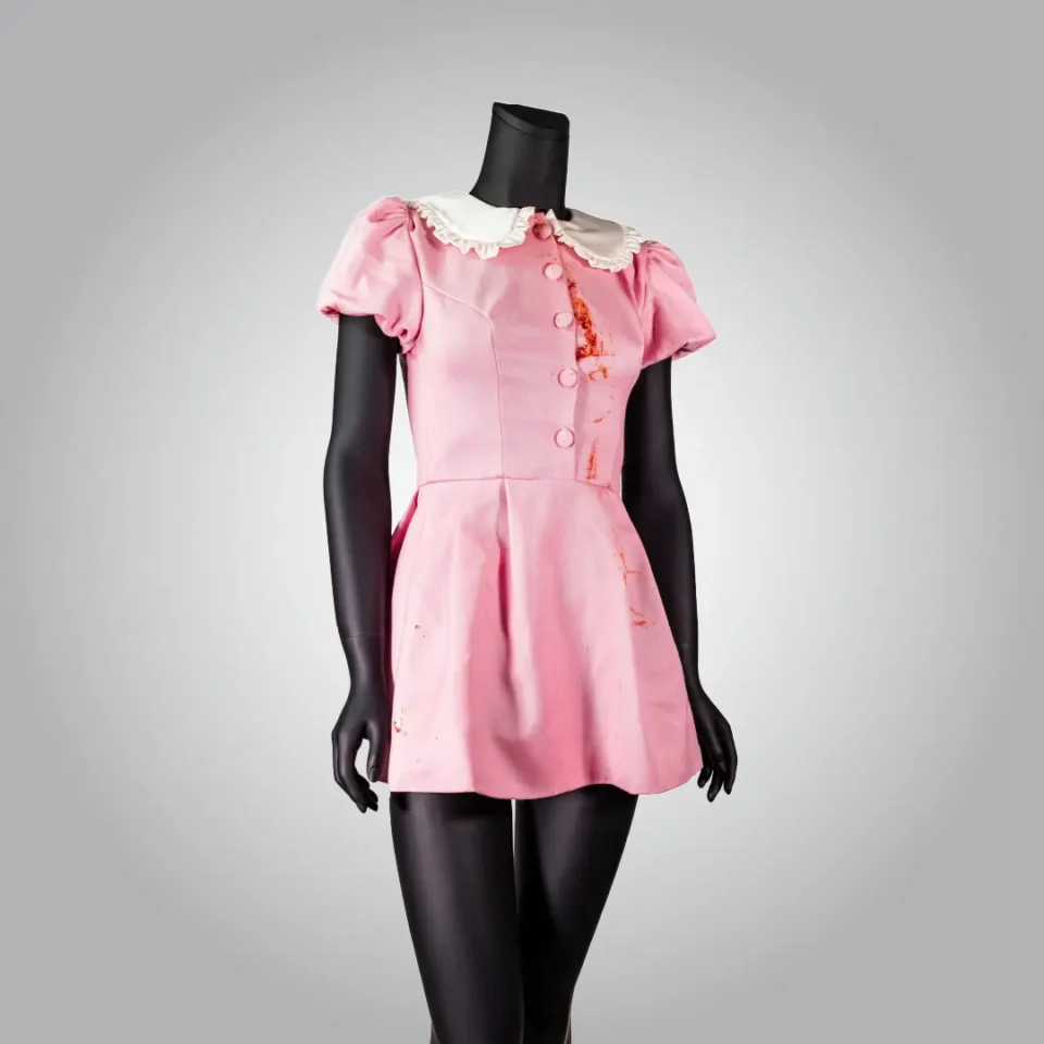 Cake-stained dress worn by Olivia Rodrigo from 2023 performance on SNL
